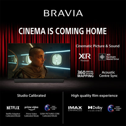 Sony | BRAVIA 8 65 Inch TV | XR-OLED | XR Processor | Exclusive features for PS5 gaming | 4K HDR Dolby Vision Smart TV (Google TV) | 2024 Model