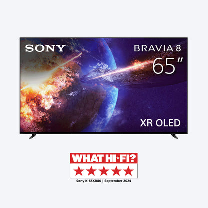 Sony | BRAVIA 8 | 65 Inch | XR-OLED | XR Processor | Exclusive features for PS5 gaming | 4K HDR Dolby Vision Smart TV (Google TV) | 2024 Model